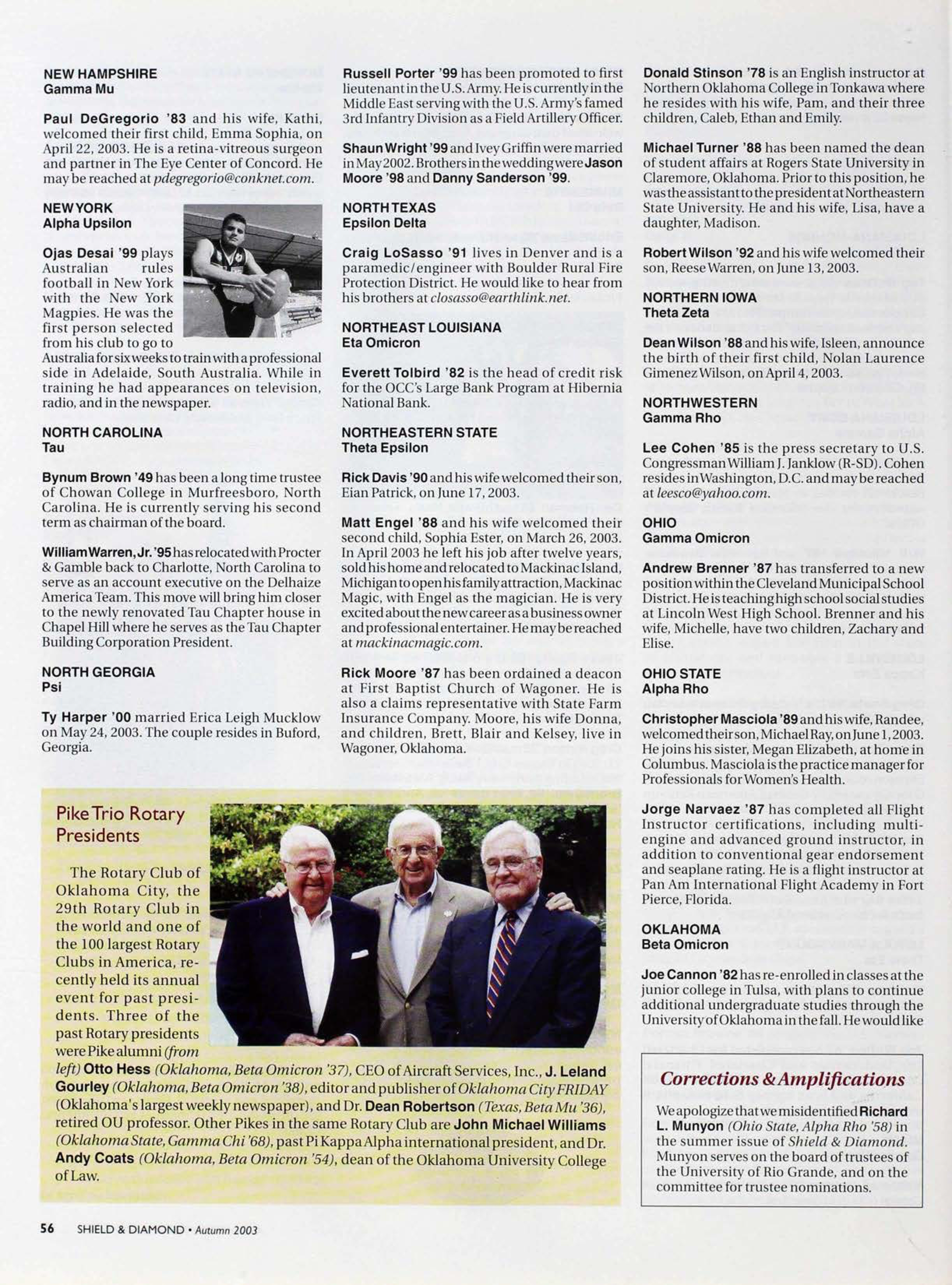 Pike Trio Rotary Presidents